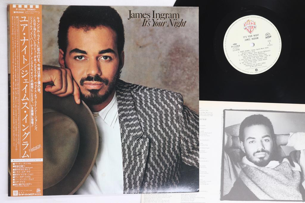 LP Record JAMES INGRAM - It's Your Night P11354 WARNER BROS 1983 Japan Obi Soul/Funk Used
