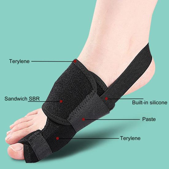 Корректор косточки большого пальца ноги регулируемый для мужчин и женщин выпрямитель большого пальца ноги коррекция вальгусной деформации молоток разделитель пальцев ног ортопедическая шина для снятия боли при косточке большого пальца ноги