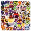 50Pcs Halloween Cartoon Graffiti Stickers | Waterproof & Multi - Scene
