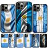 Чехол для телефона с флагом Аргентины для iPhone 17 Air 15 16 Чехол 11 13 14 Pro Max 12 Plus Max Fundas