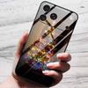 For iPhone 16E 16 Pro Plus Case 17 Pro Max Tempered Glass Hard Back Cover iPhone17 Air Fashion Cases Bumper Luxury Fundas Shells