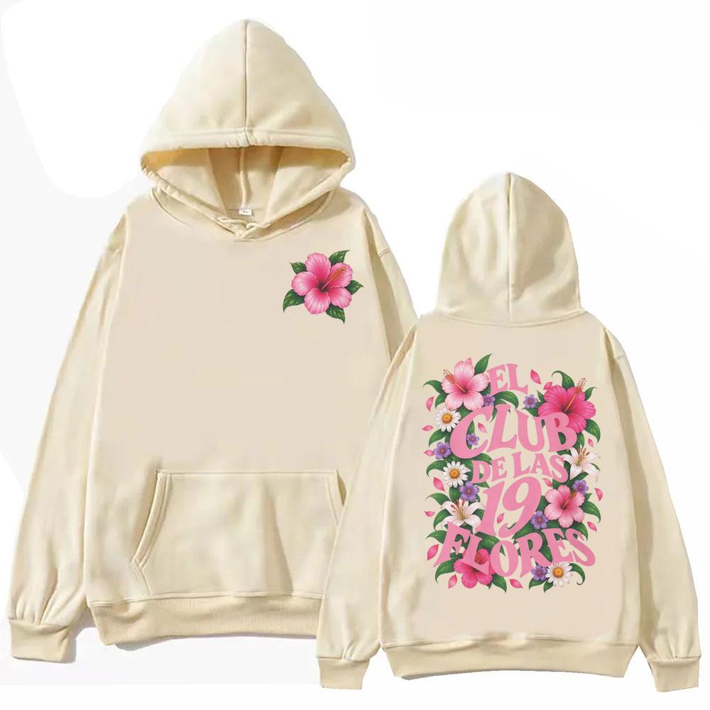 Feid El Club De Las 19 Flores 2026 New Album Merch Hoodie Harajuku Y2k Aesthetic Sweatshirts Men Women Fashion Hip Hop Pullovers