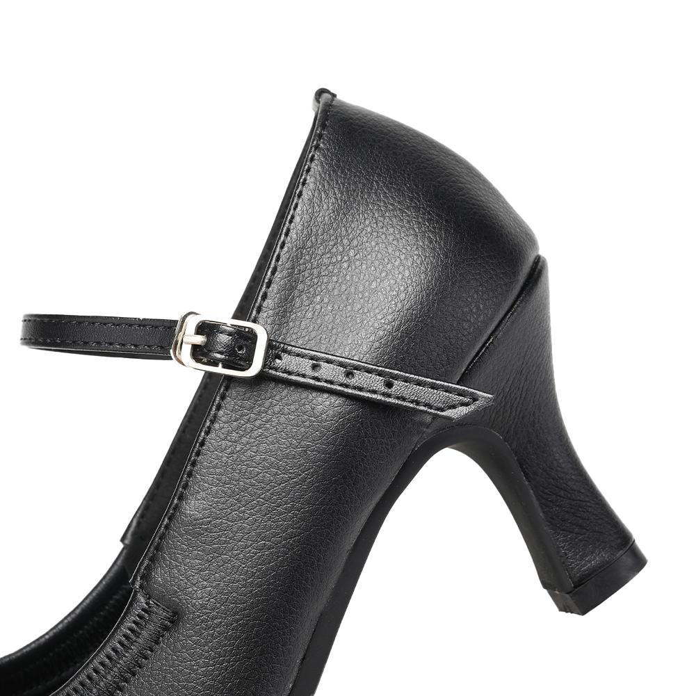 Удобная обувь для бальных танцев на осень, латиноамериканские танцы, танго, современный вальс, обувь для женщин с резиновой подошвой, каблук 7 см