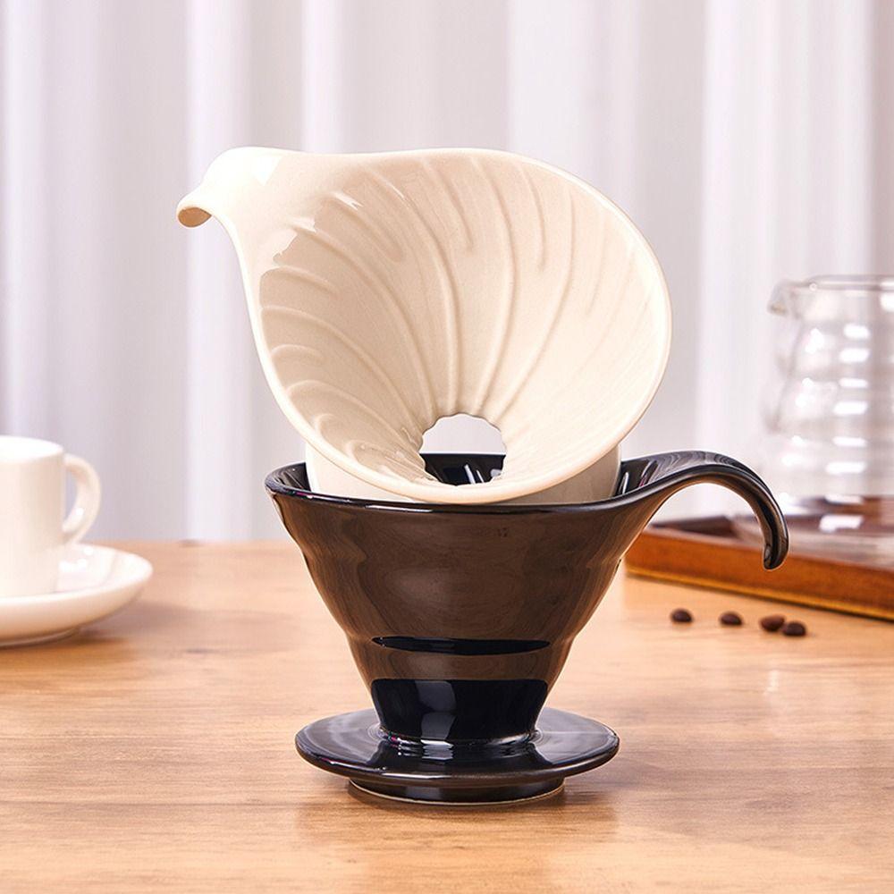 V Shape Design Pour Over Coffee Maker Conical Shape Hand Brewed Coffee Funnel Single Cup Brewing