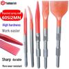 Электрический зубило высокой твердости: Ударное сверло из пружинной стали с квадратным и шестигранным хвостовиком - Острое плоское зубило для пробивки канавок в бетоне.