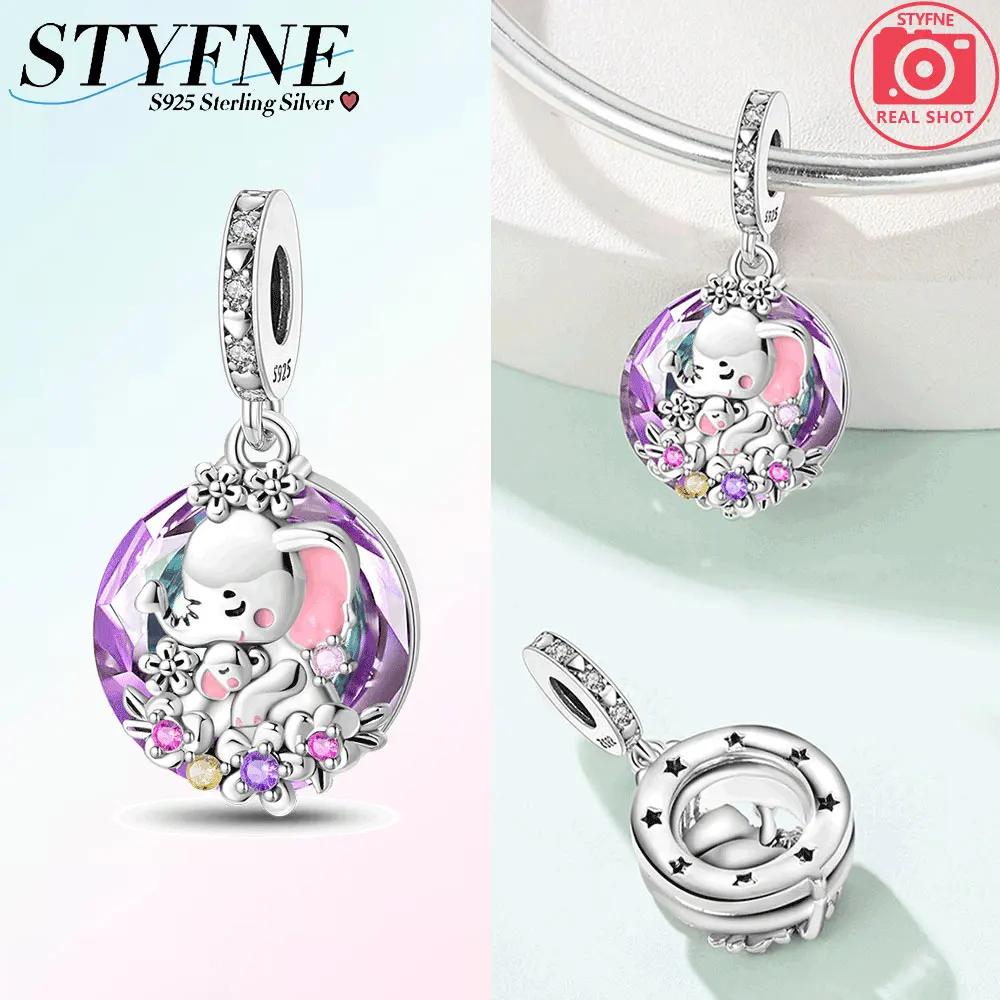 Charms Copper Original Floral Umbrella Four Leaf Clover Moon Butterfly Bracelets Beads Fit Women Diy Fine Jewelry Gifts