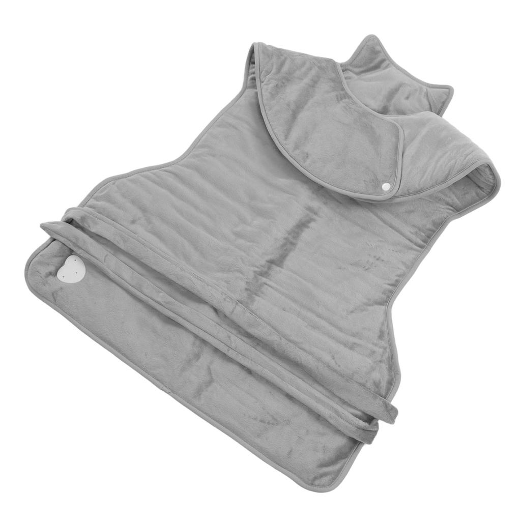 Neck Shoulder Heating Pad Relieve Cervical Joint Pain Electric Heating Shawl for Daily Home Silver