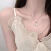 Ожерелье Белый Халцедон Дизайн Легкая Роскошь Высокий Сенс Нежный Фея Ключичная Цепочка Студентка