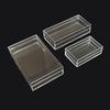 Mini Rectangular Box Transparent Plastic Candy Jewelry Packaging Box With Cover