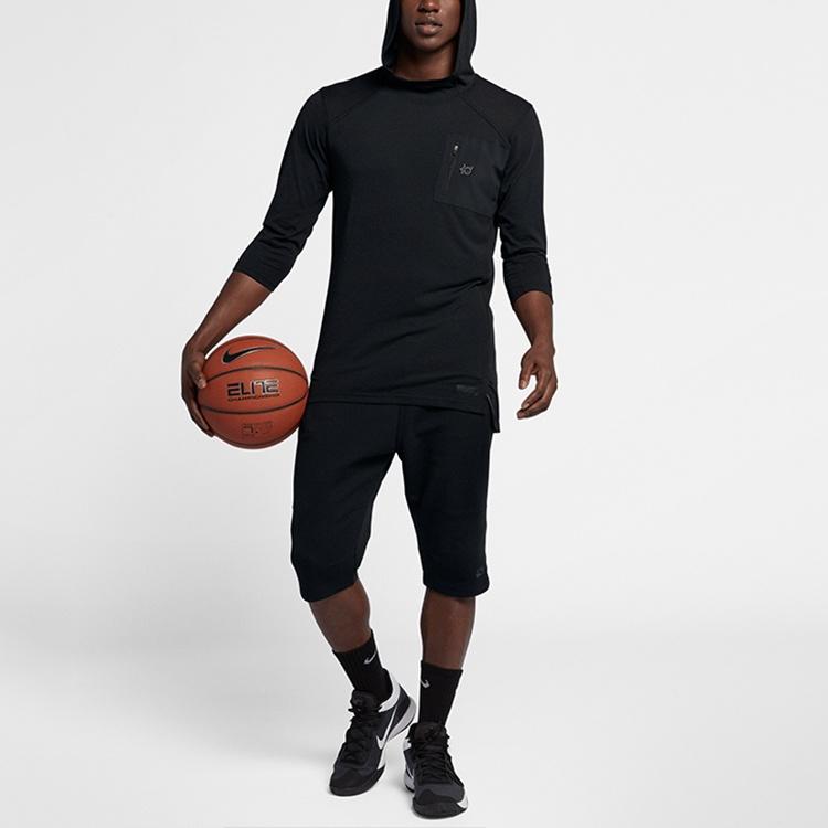 Nike Basketball Sports Pullover hooded Long Sleeves Black Men's AJ0376-010