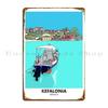 Kefalonia Greece Travel Print Metal Plaque Poster Wall Decor Classic Customized Wall Decor Garage Tin Sign Poster