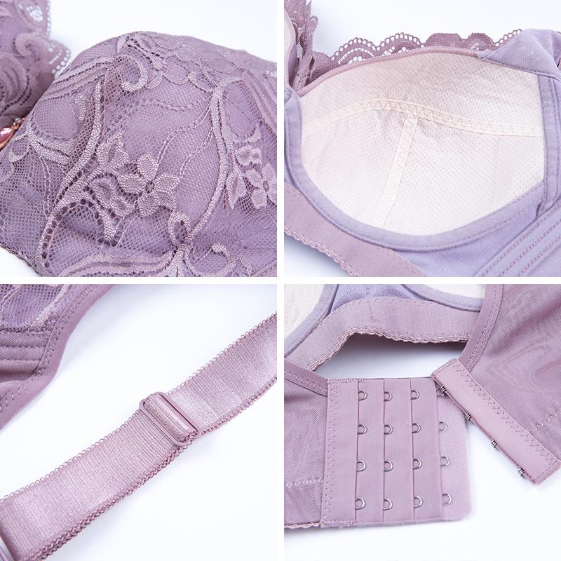 Бюстгальтеры пуш-ап для женщин, сексуальное кружевное нижнее белье с тонкими чашками, беспроводное удобное нижнее белье больших размеров