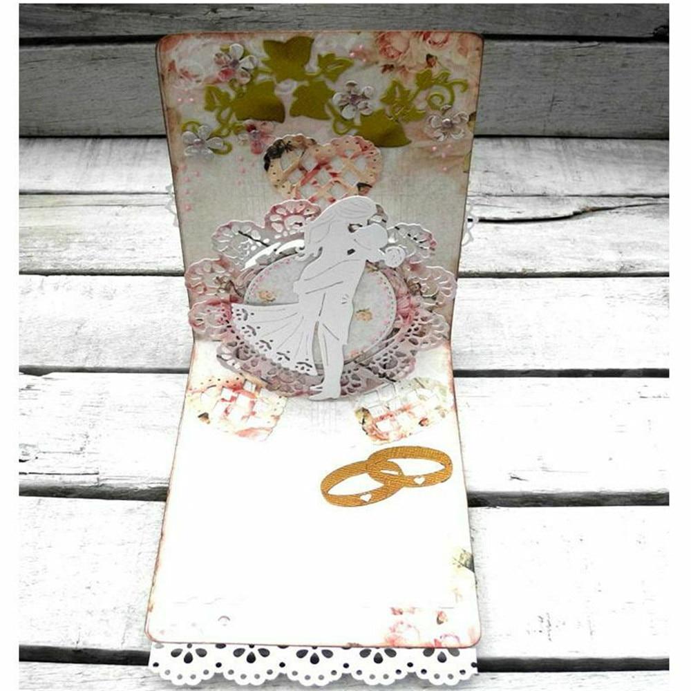 Обручальные кольца, металлические штампы, штампы для скрапбукинга, ремесленное тиснение, высечка, трафарет, шаблон