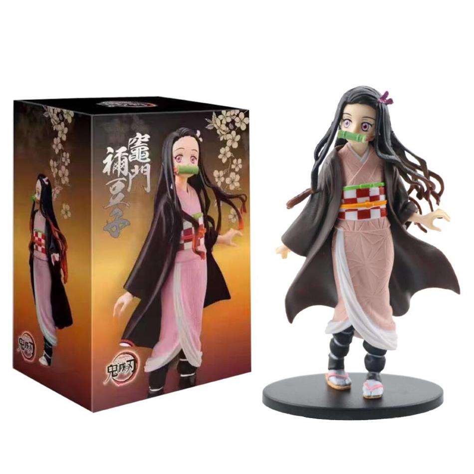 Аниме Demon Slayer Kimetsu no Yaiba фигурка Камадо Танджиро фигурка Agatsuma Zenitsu Nezuko Warrior ПВХ модель игрушки
