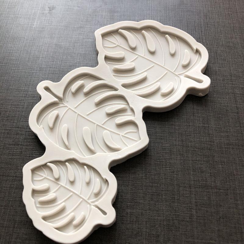 3D Monstera Черепаха Листья Силиконовая форма для торта, помадка, шоколадные конфеты, кекс, украшения своими руками, инструменты