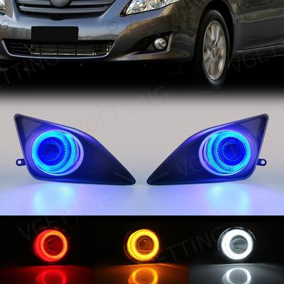 Дневные ходовые огни DRL Angel Eyes Противотуманные фары Led для Toyota Corolla Altis 2008 2009 2010 Автоматические галогенные фары дневного света