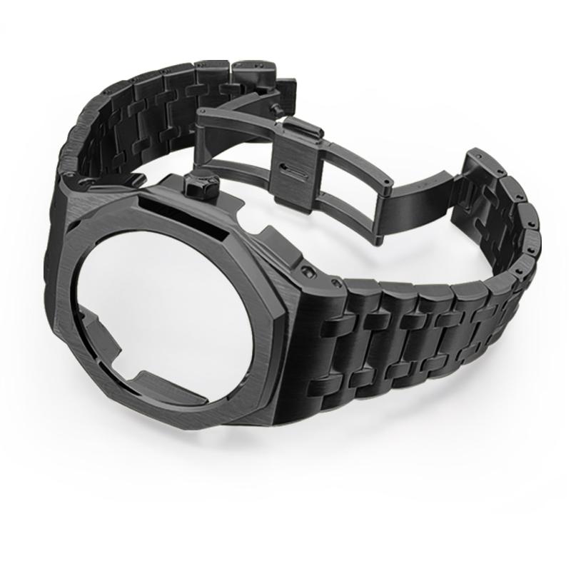 Модифицированный комплект GA2100 для Casio G-SHOCK GA-2100 GA-2110 GA-B2100 Мужские Корпус и Ремешок из Цельной Нержавеющей Стали Металлическая Замена Браслета