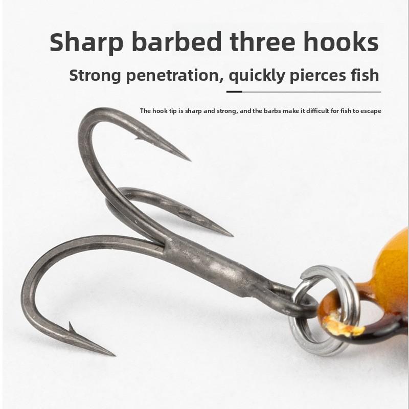 Shark-Like 5-Piece Metal Jig Vib Set Bionic Crankbait Lures Printed Artificial Hard Bait Hooks Included for Bass Fishing