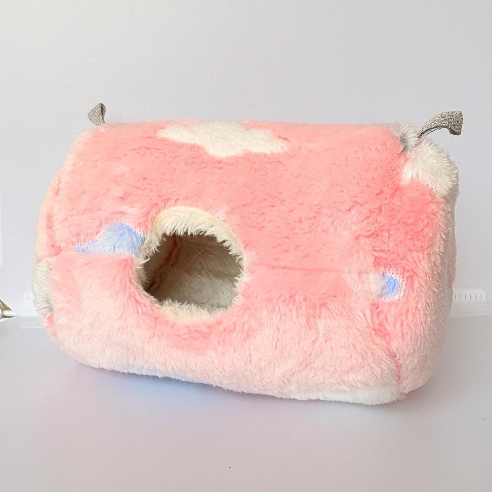 Теплый гамак для хомяка Утолщенный плюшевый Кроватки для белки Спальный мешок для питомца Аксессуары для клетки