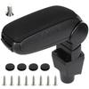 Dacia Dokker 16-21 armrest set BLACK FABRIC + installation kit