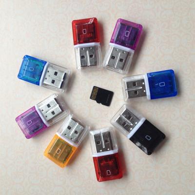 USB 2 Тип карты Type-c Интерфейс Пластик Портативный считыватель Прозрачный считыватель карт TF для ноутбука