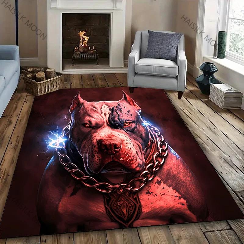Новый ковер с принтом собаки Американский Булли АПБТ Питбуль! Противоскользящая Звукоизоляция, Коврик для Входной Двери в Гостиную Спальню, Ковер для Дивана