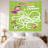 Masha Bear Wall Decor Tapestry Art For Pet Memorial Birthdaywedding Party Backdrop Family Gift