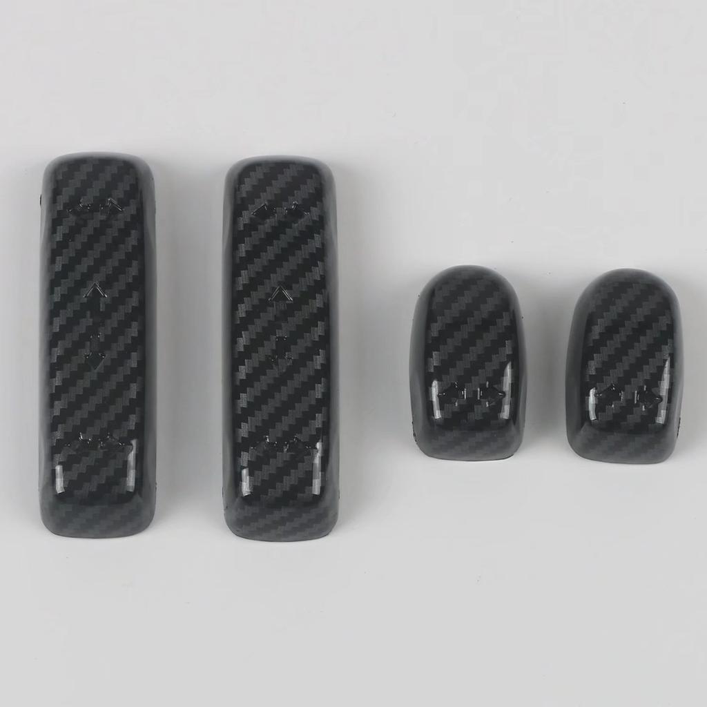 For Honda Odyssey   Car Interior Seat Adjustment Switch Button Covers ABS Frame Accessories Decoration Stickers 4PCS