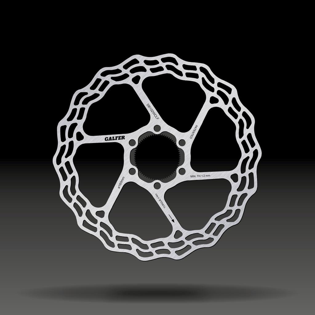 GALFER BRAKING SYSTEMS Тормозной диск DB102WCLF DISC WAVE Система ступицы AFS ROAD/GRAVEL (Центральный замок) 160/1.8мм