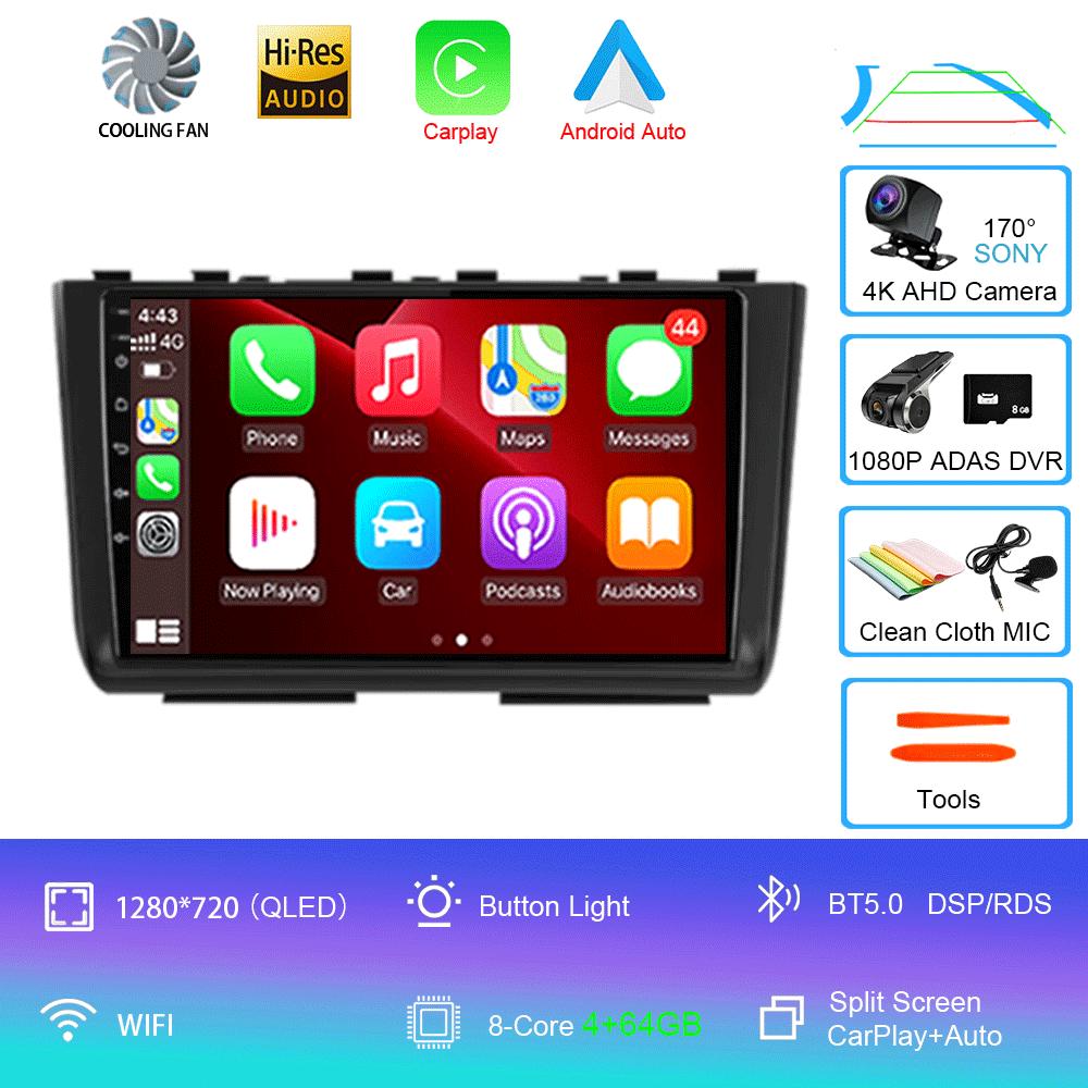 Автомобильное радио Android 14 Carplay для Hyundai Creta 2 IX25 2020 2021 Мультимедийный видеоплеер Навигация GPS Стерео Головное устройство Нет 2din
