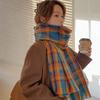 Wool Scarves Winter Cashmere Scarves Plush Long Shawl Classic Cape Wraps  Autumn Winter
