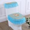 Toilet Cushion 3 Piece Set Lace Detachable Toilet Cover Cloth Dust Cover Toilet Seat Cushion Home Decoration Toilet Cover