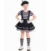 Mime Clown Costume for Girls - June 1st, Halloween, Stage Performance
