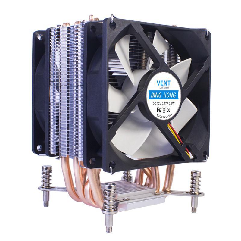 Бесшумный радиатор X99/X79/X299 для процессорного кулера: 6 медных тепловых трубок для настольных процессоров 2011 года