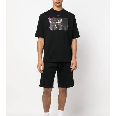 OFF WHITE Стрела Караваджо Милосердие Футболка OMAA119S23JER0011036