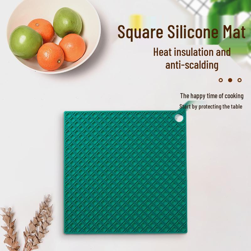 Силиконовые подставки-соты: Термостойкие, Нескользящие, Легко моющиеся, Четырехугольные Кухонные Настольные Коврики.