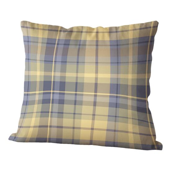 Throw Pillow Cover Colorful Plaid Pattern Pillow Cover 18x18 Inch