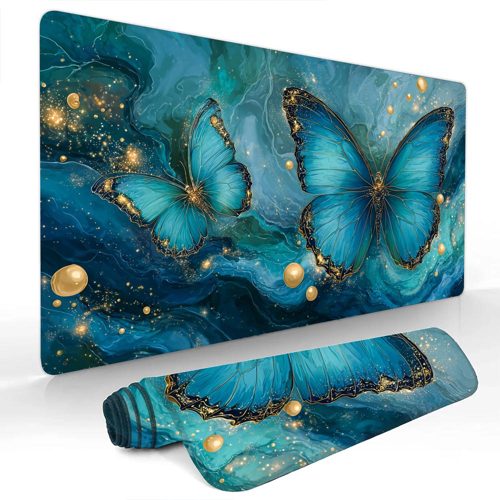 Pearls And Butterflies Mouse Pad Large Computer Office Game Table Mats Rubber Antislip Xxl Mouse Mat Hdp Long Desk Pads