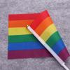 10 шт. Флаги радуги из дакрона Радужный ручной флаг Устойчивый к выцветанию Радужный ручной флаг Парады Принадлежности