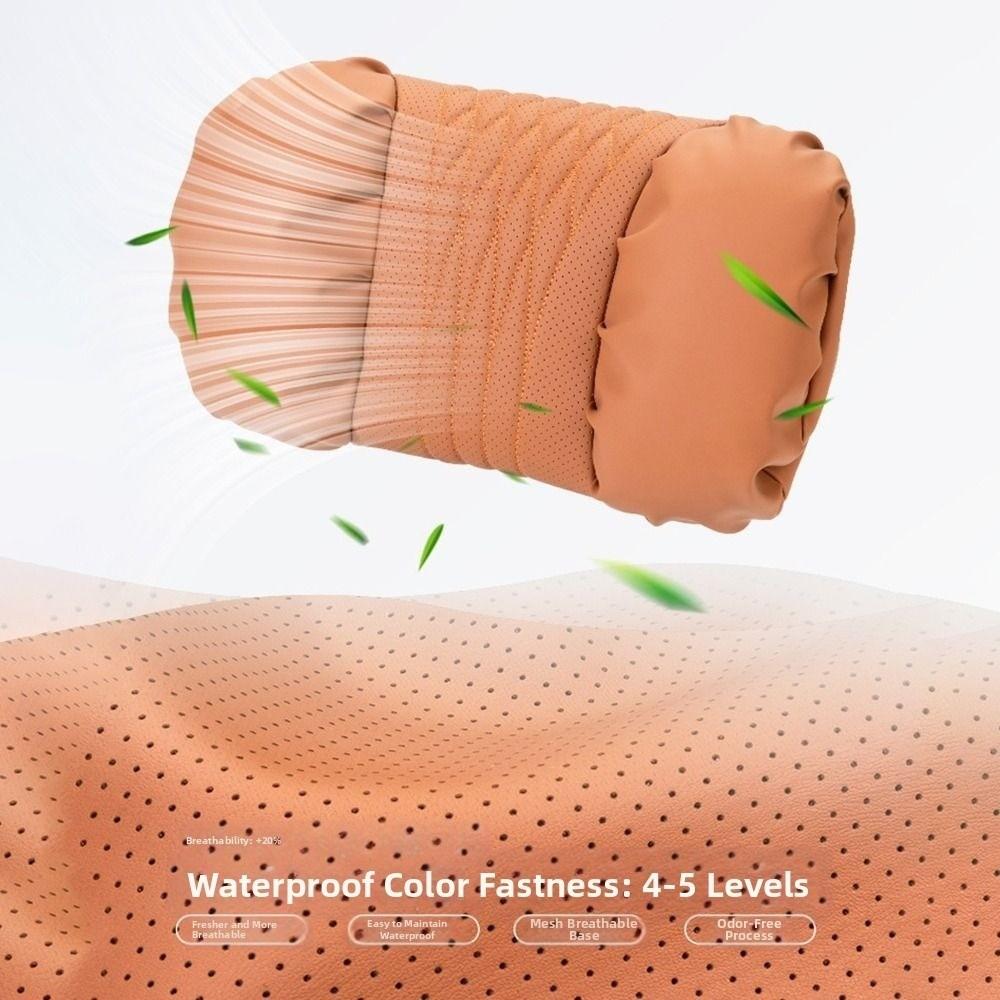 Cotton Filling Car Headrest Cushion Soft Breathable Car Seat Pillow Travel Use