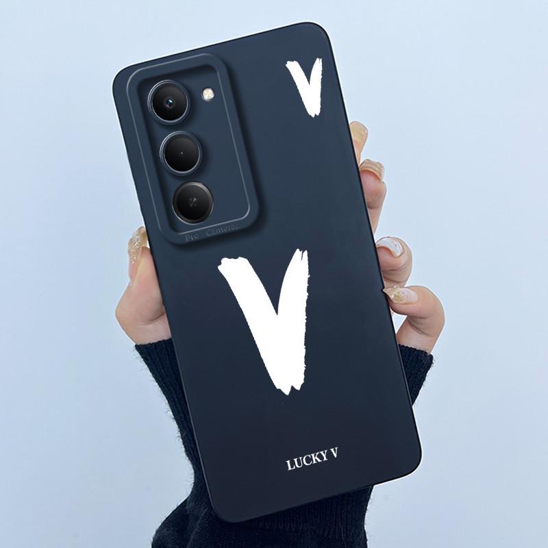 For Xiaomi Redmi 15 5G Cover Case Cute Initial Letters Couple Silicone Soft Matte Phone Bumper for REDMI15 5G Shockproof Casing