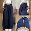 Sweatpants Children's Autumn New Low-rise Navy Blue Drape and Thin Sweatpants Loose Straight Wide-leg Trousers