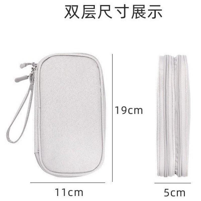 Portable Multi-Layer Organizer Pouch Cables Power Bank USB Drive Earphones Oxford Fabric Travel Desk Storage Case
