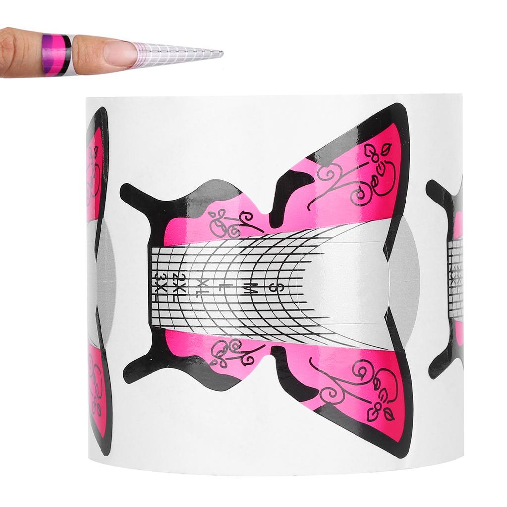 300pcs Nail Form DIY SelfAdhesive Manicure Nail Art Extension Form for Home Salon (B Style)