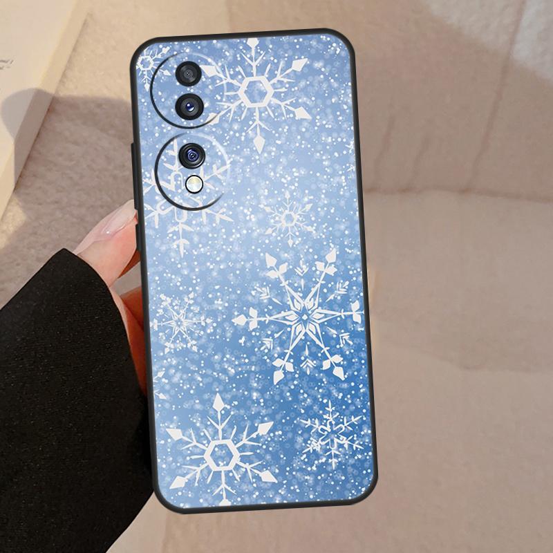 Снежинка Зима Для Honor Magic 7 6 5 Lite V5 Чехол Для Honor 400 Pro 200 50 70 90 X8a X8b X9a X9b X9c Обложка