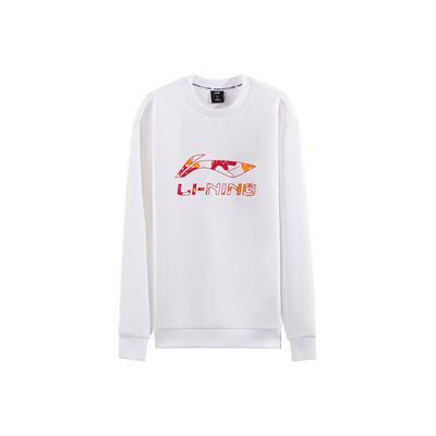 Li-Ning Повседневный Простой С Круглым Вырезом Буквенный Универсальный Принтованный Свободный Удобный Свитшот Унисекс свитшот AWDVG89-2