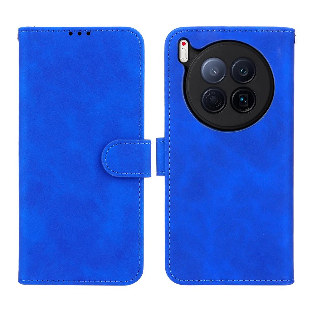 Для TECNO Camon 40 Premier 5G Кожаный чехол Скин-фелт Противоударный Чехол-книжка с кошельком