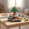 Нетоксичный рождественский подарок Магнитные блоки Набор 54 шт. 3D DIY Санта-Клаус Строительные игрушки Stem Креативный Декор Праздничный Подарок