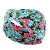 DX~~~ New Wide Brimmed Crossover Headband Lady's Bohemian Print Knitted Headband Sweat-wicking Bandana Sports Yoga Headband