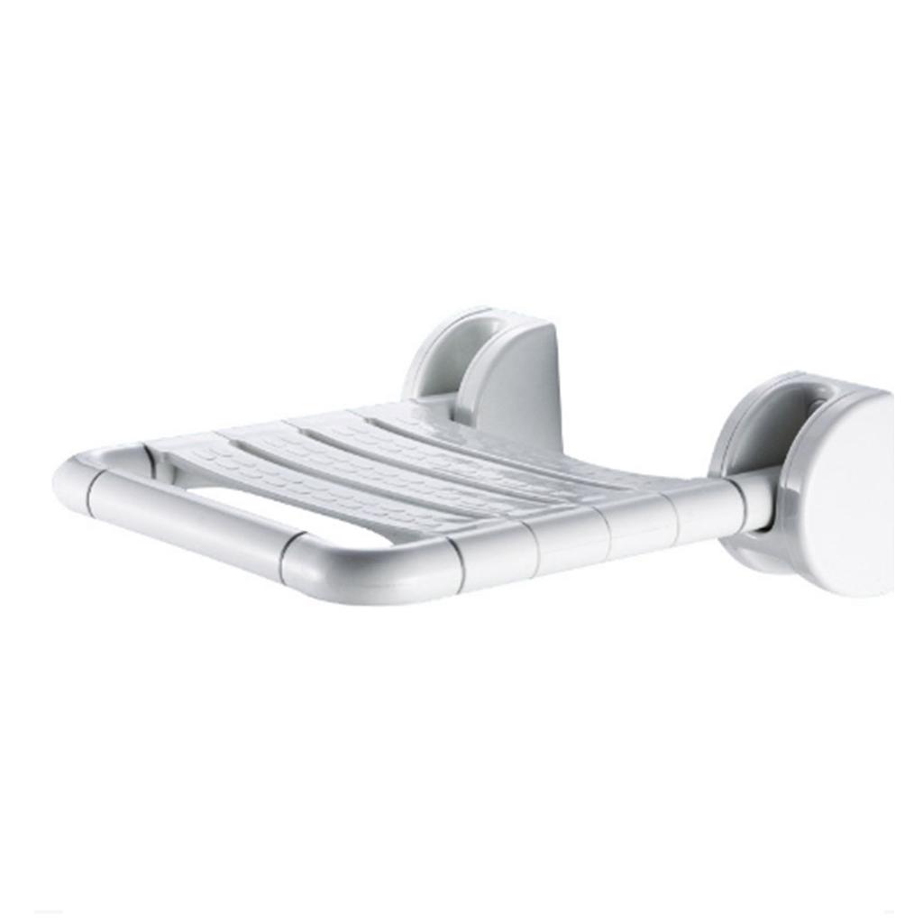 Folding Shower Seat Wall Mount Space Saving Antislip Safety Bathroom Wall Shower Bench for The